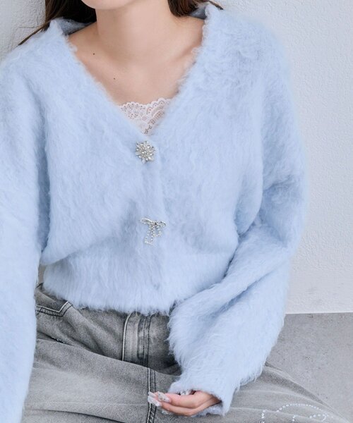 セール】snow short cardigan（カーディガン/ボレロ）｜OLIVE des