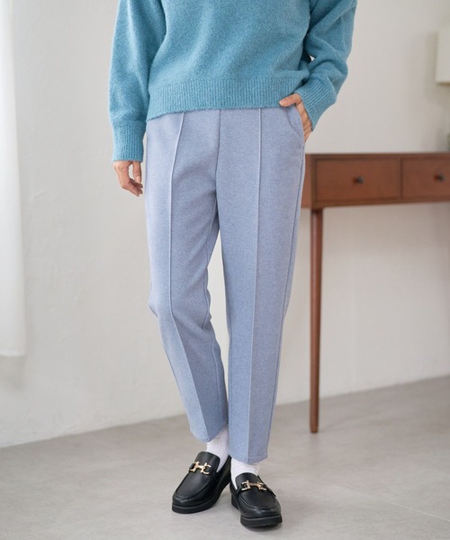 FOUND GOOD（ファウンドグッド）の「ウーリーテックLテーパードP（その他パンツ・レディース・ブルー系3/ブラック/アイボリー/ブラウン系3・S/M/L）」の4枚目の写真