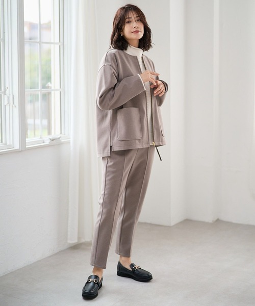 FOUND GOOD（ファウンドグッド）の「ウーリーテックLテーパードP（その他パンツ・レディース・ブルー系3/ブラック/アイボリー/ブラウン系3・S/M/L）」の10枚目の写真