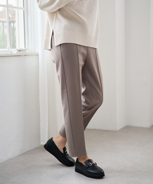 FOUND GOOD（ファウンドグッド）の「ウーリーテックLテーパードP（その他パンツ・レディース・ブルー系3/ブラック/アイボリー/ブラウン系3・S/M/L）」の11枚目の写真