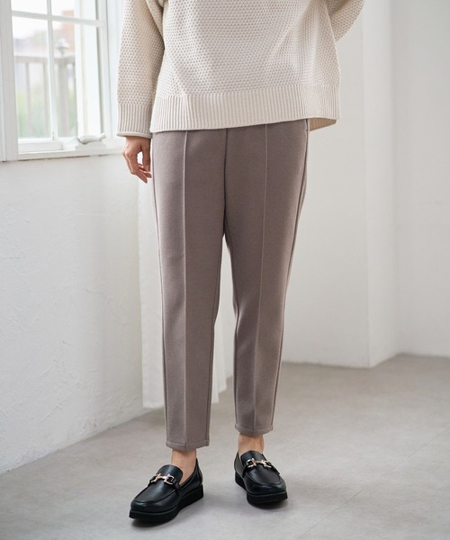 FOUND GOOD（ファウンドグッド）の「ウーリーテックLテーパードP（その他パンツ・レディース・ブルー系3/ブラック/アイボリー/ブラウン系3・S/M/L）」の12枚目の写真