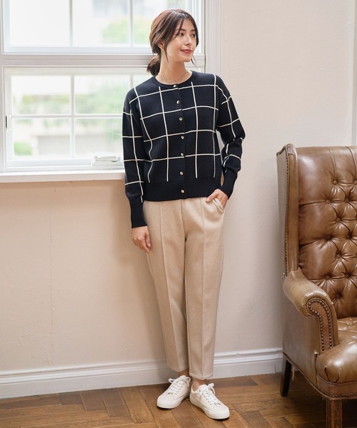 FOUND GOOD（ファウンドグッド）の「ウーリーテックLテーパードP（その他パンツ・レディース・ブルー系3/ブラック/アイボリー/ブラウン系3・S/M/L）」の13枚目の写真