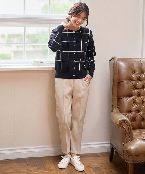 FOUND GOOD（ファウンドグッド）の「ウーリーテックLテーパードP（その他パンツ・レディース・ブルー系3/ブラック/アイボリー/ブラウン系3・S/M/L）」の14枚目の写真