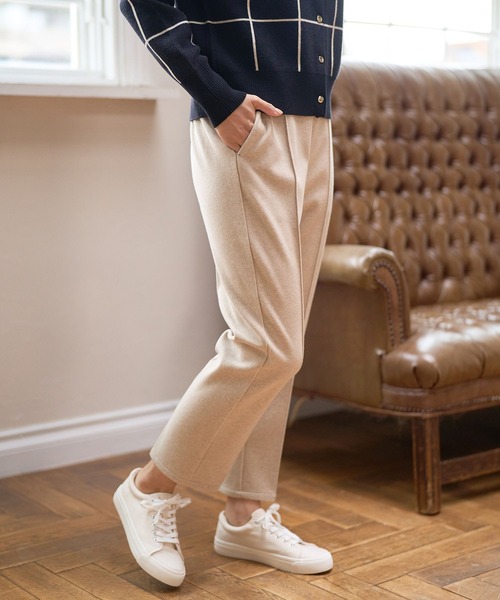 FOUND GOOD（ファウンドグッド）の「ウーリーテックLテーパードP（その他パンツ・レディース・ブルー系3/ブラック/アイボリー/ブラウン系3・S/M/L）」の16枚目の写真