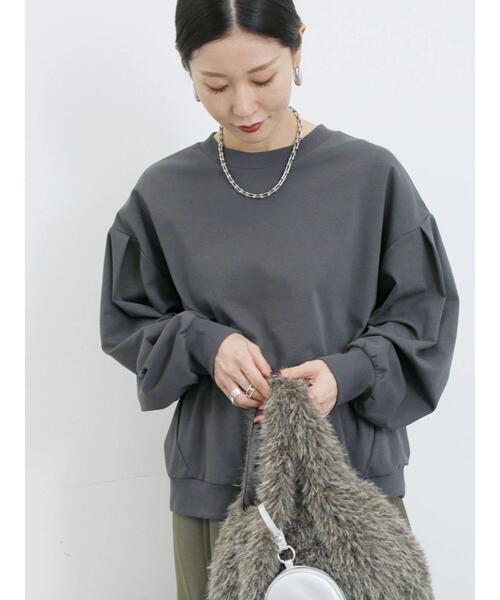 セール】ポンチ袖タックプルオーバー（Tシャツ/カットソー）｜Samansa