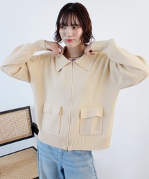 ABYS | zip付ニットカーディガン(カーディガン/ボレロ)