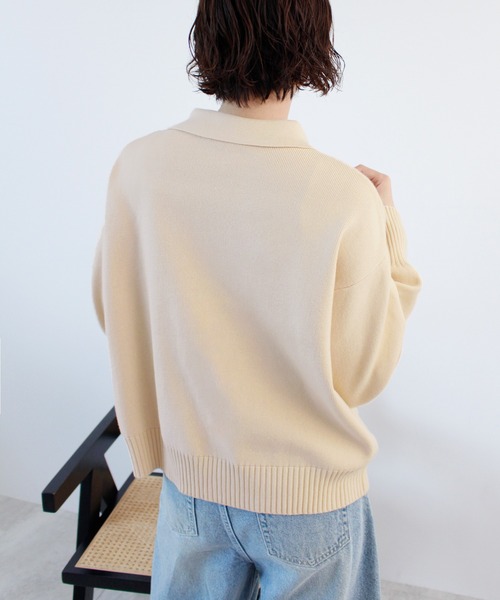 ABYS(アビス)の「zip付ニットカーディガン(カーディガン/ボレロ・レディース・ネイビー/レッド/アイボリー・FREE)」の10枚目の写真