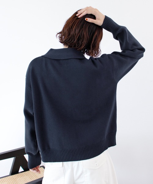 ABYS(アビス)の「zip付ニットカーディガン(カーディガン/ボレロ・レディース・ネイビー/レッド/アイボリー・FREE)」の16枚目の写真