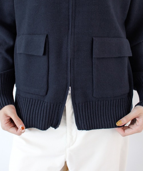 ABYS(アビス)の「zip付ニットカーディガン(カーディガン/ボレロ・レディース・ネイビー/レッド/アイボリー・FREE)」の17枚目の写真