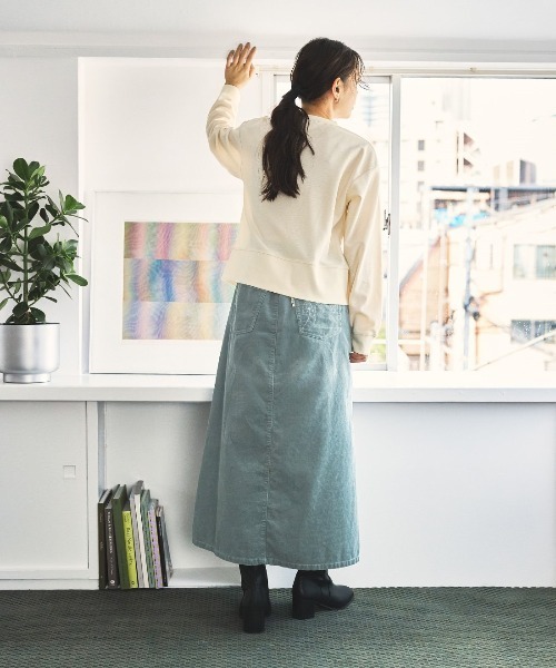 and myera（アンド マイラ）の「ａｎｄ　ｍｙｅｒａ　スナップカーディガン（カーディガン/ボレロ・レディース・アイボリー/ブラック・M/L/LL/S）」の8枚目の写真
