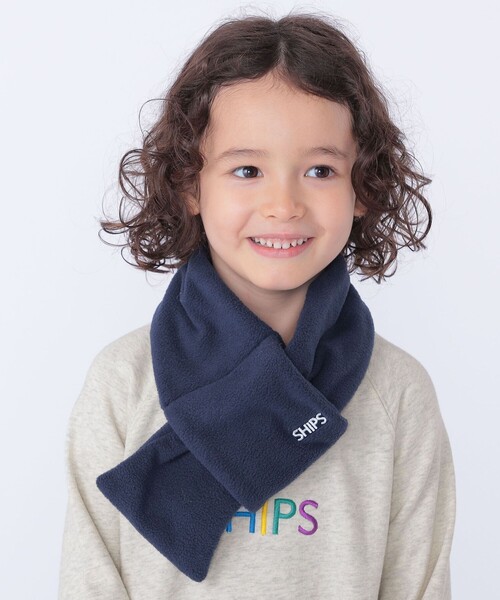 SHIPS(シップス)の「SHIPS KIDS:フリース マフラー(マフラー・キッズ・ベージュ/ネイビー/ラベンダー/チャコールグレー・ONE SIZE)」の4枚目の写真