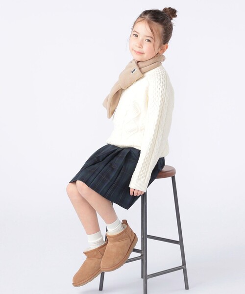 SHIPS(シップス)の「SHIPS KIDS:フリース マフラー(マフラー・キッズ・ベージュ/ネイビー/ラベンダー/チャコールグレー・ONE SIZE)」の19枚目の写真