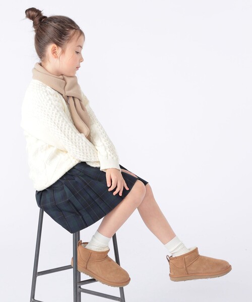 SHIPS(シップス)の「SHIPS KIDS:フリース マフラー(マフラー・キッズ・ベージュ/ネイビー/ラベンダー/チャコールグレー・ONE SIZE)」の17枚目の写真