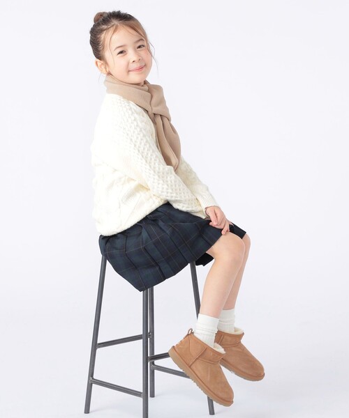 SHIPS(シップス)の「SHIPS KIDS:フリース マフラー(マフラー・キッズ・ベージュ/ネイビー/ラベンダー/チャコールグレー・ONE SIZE)」の16枚目の写真