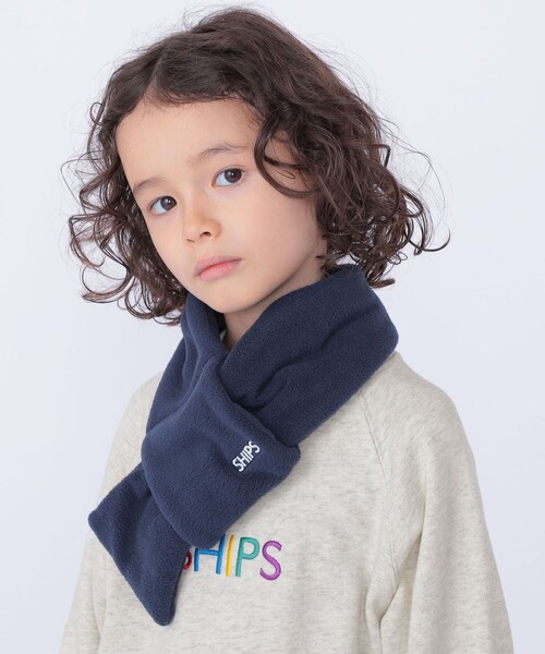 SHIPS(シップス)の「SHIPS KIDS:フリース マフラー(マフラー・キッズ・ベージュ/ネイビー/ラベンダー/チャコールグレー・ONE SIZE)」の15枚目の写真