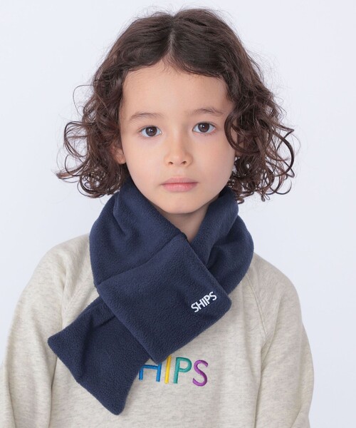 SHIPS(シップス)の「SHIPS KIDS:フリース マフラー(マフラー・キッズ・ベージュ/ネイビー/ラベンダー/チャコールグレー・ONE SIZE)」の14枚目の写真