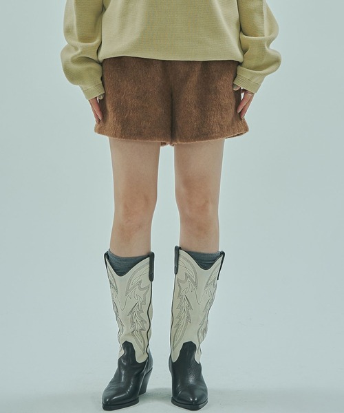 ROSE BUD(ローズバッド)の「FEATHER TOUCH SHORTS(その他パンツ・レディース・ブラウン/グレー・ONE SIZE)」の2枚目の写真