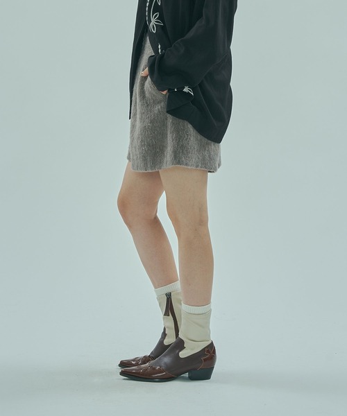 ROSE BUD(ローズバッド)の「FEATHER TOUCH SHORTS(その他パンツ・レディース・ブラウン/グレー・ONE SIZE)」の3枚目の写真