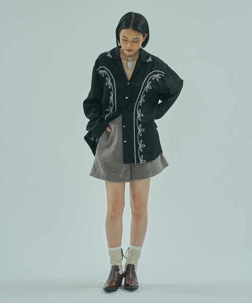 ROSE BUD(ローズバッド)の「FEATHER TOUCH SHORTS(その他パンツ・レディース・ブラウン/グレー・ONE SIZE)」の5枚目の写真