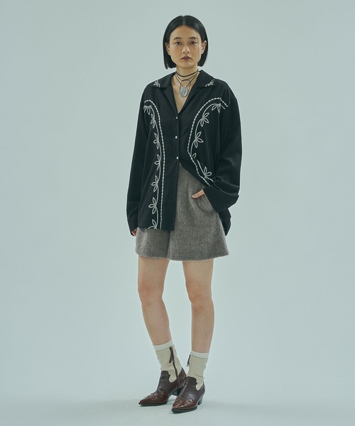 ROSE BUD(ローズバッド)の「FEATHER TOUCH SHORTS(その他パンツ・レディース・ブラウン/グレー・ONE SIZE)」の6枚目の写真