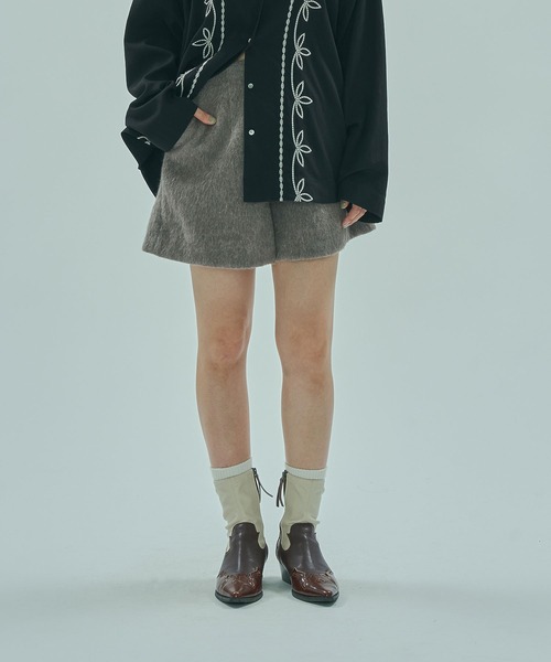 ROSE BUD(ローズバッド)の「FEATHER TOUCH SHORTS(その他パンツ・レディース・ブラウン/グレー・ONE SIZE)」の9枚目の写真