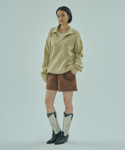 ROSE BUD(ローズバッド)の「FEATHER TOUCH SHORTS(その他パンツ・レディース・ブラウン/グレー・ONE SIZE)」の14枚目の写真