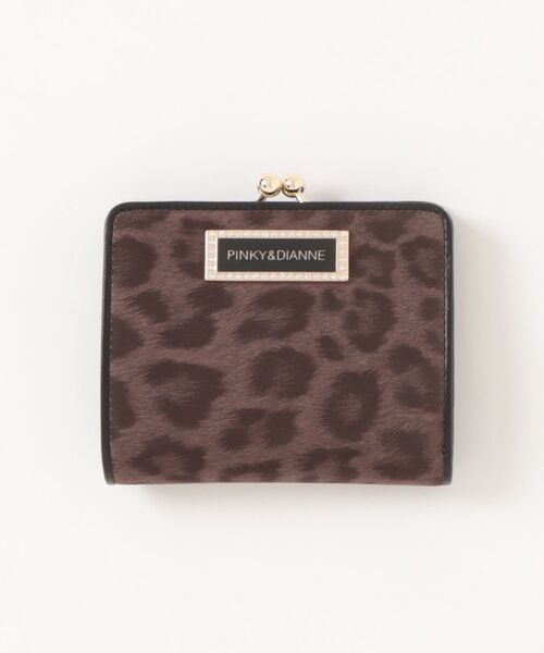 PINKY&DIANNE(ピンキー＆ダイアン) ソフトレオパード 口金二つ折り財布
