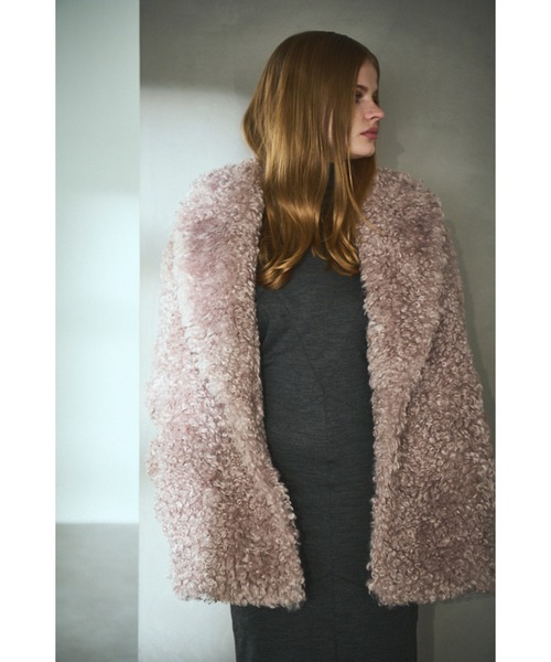 Estella.K(エステラケー)の「Gilda Belted Shearing Coat モンゴリアンエコファーコート(その他アウター・レディース・ベージュ/ブラウン・FREE)」の16枚目の写真