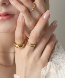 Ms.yuu by Nothing And Others（ミスユーバイナッシングアンドアザーズ）の「【AKB48 千葉恵里さん着用】Ms.yuu by Nothing And Others/ダブルラインリング（リング）」