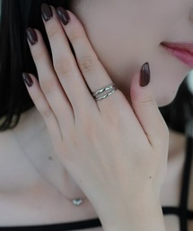 Ms.yuu by Nothing And Others（ミスユーバイナッシングアンドアザーズ）の「【AKB48 千葉恵里さん着用】Ms.yuu by Nothing And Others/ダブルラインリング（リング）」