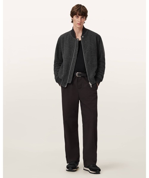 ALLSAINTS(オールセインツ)の「SAKU WOOL BOMBER JACKET | SAKU ウール ボンバー ジャケット(MA-1・メンズ・チャコールグレー・XS/M/L/S/XL)」の4枚目の写真