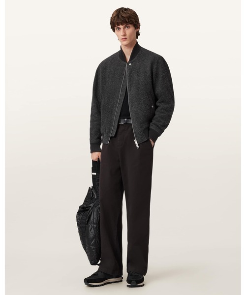 ALLSAINTS(オールセインツ)の「SAKU WOOL BOMBER JACKET | SAKU ウール ボンバー ジャケット(MA-1・メンズ・チャコールグレー・XS/M/L/S/XL)」の6枚目の写真