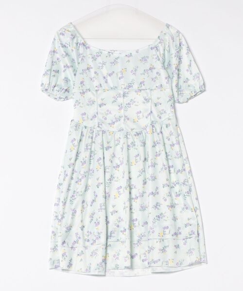 VIBGYOR Women(ヴィブジョー ウィメン)の「【Mayree】小花柄 フレア 半袖 ミニ丈 ワンピース(ワンピース・レディース・ホワイト・SMALL/MEDIUM/LARGE)」の1枚目の写真