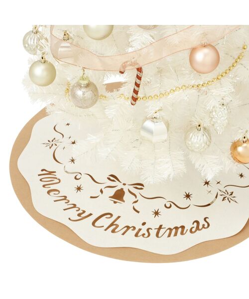 クリスマスツリー スターターセット 150cm ホワイト（インテリア雑貨