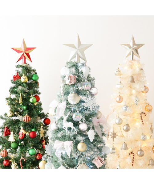 クリスマスツリー スターターセット 150cm クリスマスツリー スターターセット 150cm ホワイト（インテリア雑貨