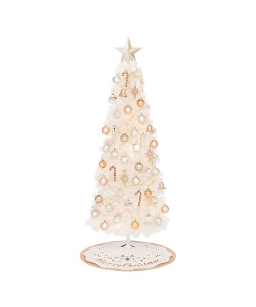 クリスマスツリー スターターセット 150cm ホワイト（インテリア雑貨