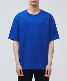 リラックスフィットクルーネックTシャツ[ブルー]