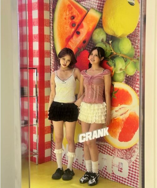 CRANK(クランク)の「レースカンカンスカートパンツ_ホワイト(スカート・レディース・その他・FREE)」の6枚目の写真