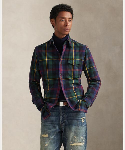 セール】クラシック フィット チェック オックスフォード シャツ