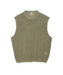PARTIMENTO（パルティメント）の「メッシュネットニットベストベージュ（ベスト）」