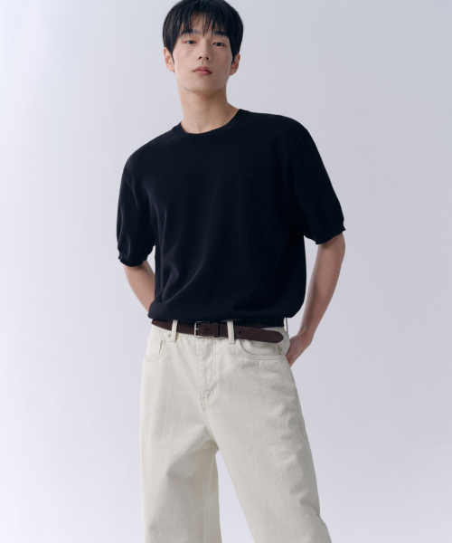 MUSINSA STANDARD（ムシンサスタンダード）の「レギュラーフィットデニムパンツ[クリーム]（デニムパンツ・メンズ・その他・26/27/28/29/38/42/36/32/30/31/40/33/34）」の3枚目の写真