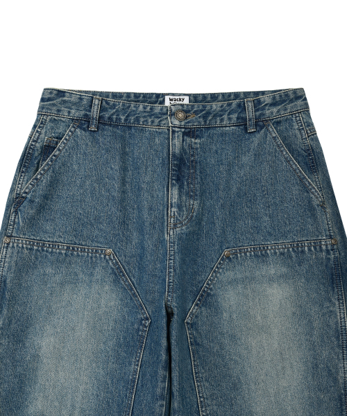 Wacky WiLLy(ワッキーウィリー)の「ダブルニデニムパンツインディゴ(デニムパンツ・レディース・その他・SMALL/MEDIUM/LARGE/X-LARGE)」の4枚目の写真