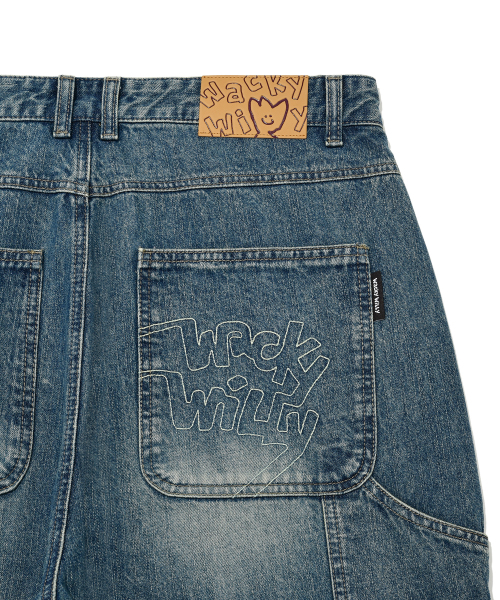 Wacky WiLLy(ワッキーウィリー)の「ダブルニデニムパンツインディゴ(デニムパンツ・レディース・その他・SMALL/MEDIUM/LARGE/X-LARGE)」の7枚目の写真