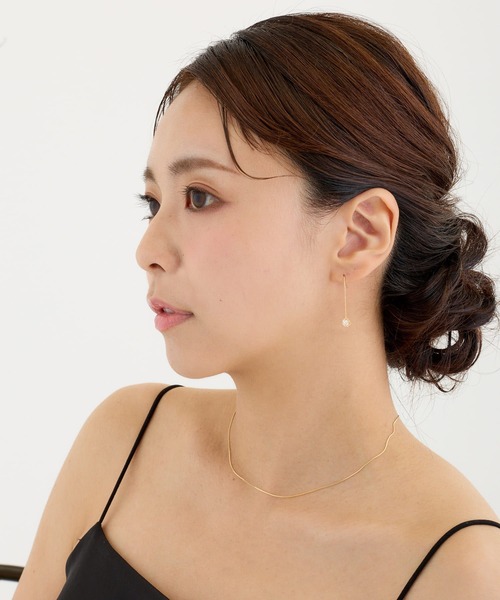 CALIN STANDARD(カリンスタンダード)の「◆金属アレルギー対応◆◆made in japan◆スクエア キュービックジルコニアピアス(ピアス(両耳用)・レディース・ゴールド/ピンクゴールド/シルバー・FREE)」の9枚目の写真