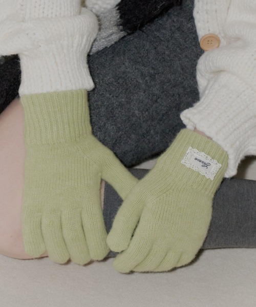 GIUNON（ジウノン）の「Smartphone touch rib gloves / スマートフォンタッチリブ手袋（手袋・レディース・アイボリー/グレー/グリーン/レッド・FREE）」の11枚目の写真