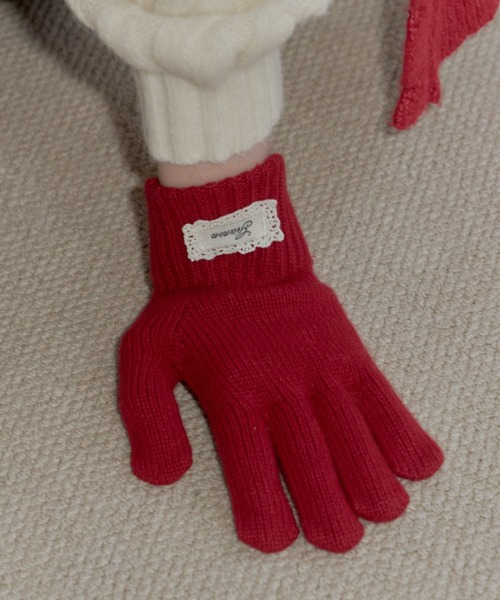 GIUNON（ジウノン）の「Smartphone touch rib gloves / スマートフォンタッチリブ手袋（手袋・レディース・アイボリー/グレー/グリーン/レッド・FREE）」の20枚目の写真