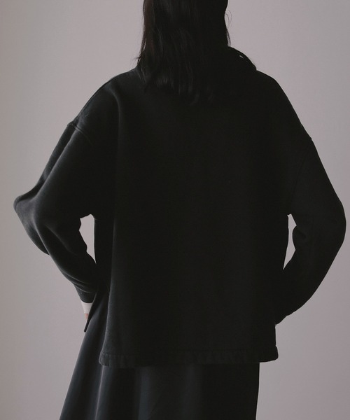 MANOF(マノフ)の「VINTAGE POLO TOPS(スウェット・レディース・ブラック/ベージュ・F)」の20枚目の写真