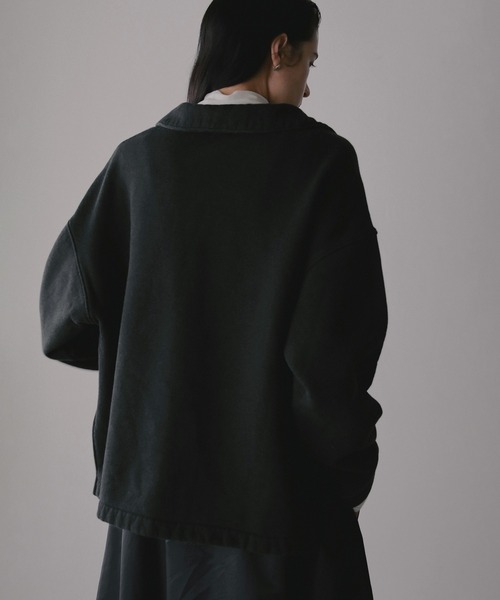 MANOF(マノフ)の「VINTAGE POLO TOPS(スウェット・レディース・ブラック/ベージュ・F)」の19枚目の写真