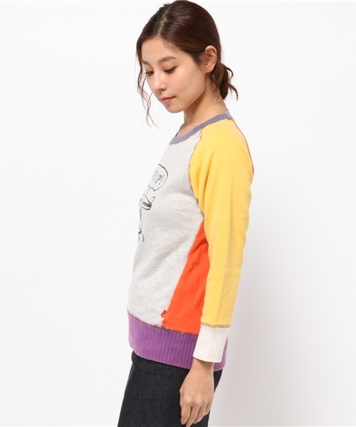 One deux boo（ワンドゥーブー）の「Surf's UPスヌーピートレーナー Ladie's（スウェット・レディース・カラフル・MEDIUM）」の8枚目の写真