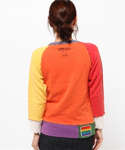 One deux boo（ワンドゥーブー）の「Surf's UPスヌーピートレーナー Ladie's（スウェット・レディース・カラフル・MEDIUM）」の9枚目の写真